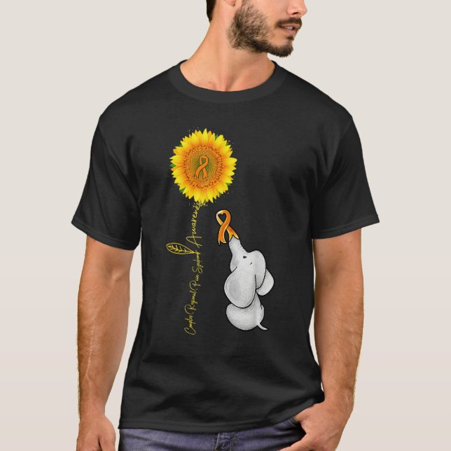 Complex Regional Pain Syndrome Sunflower Baby Elep T-Shirt (Vorderseite)