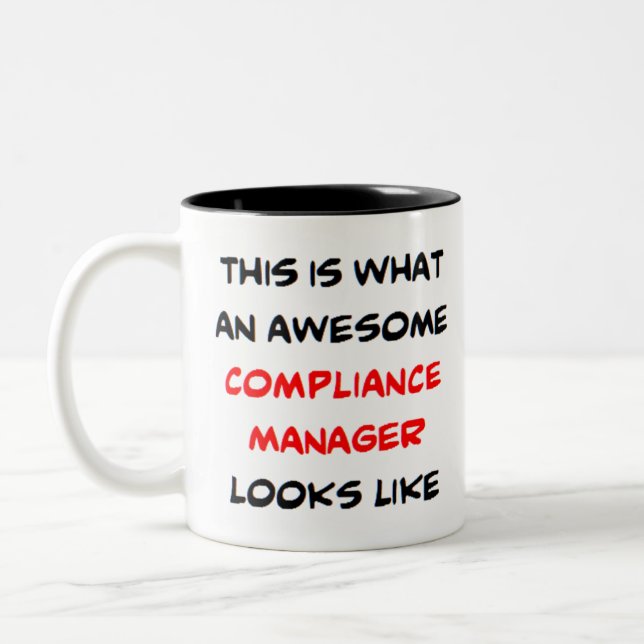 Compliance Manager, phantastisch Zweifarbige Tasse (Links)