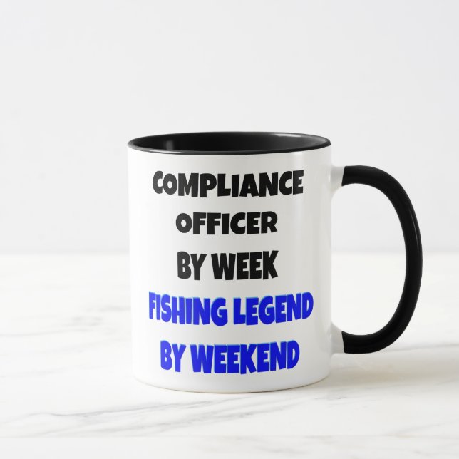 Compliance Officer Fishing Legende Tasse (Rechts)