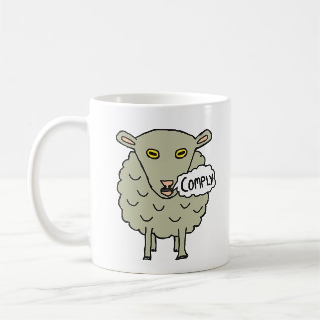 Comply Sheep Kaffeetasse (Links)