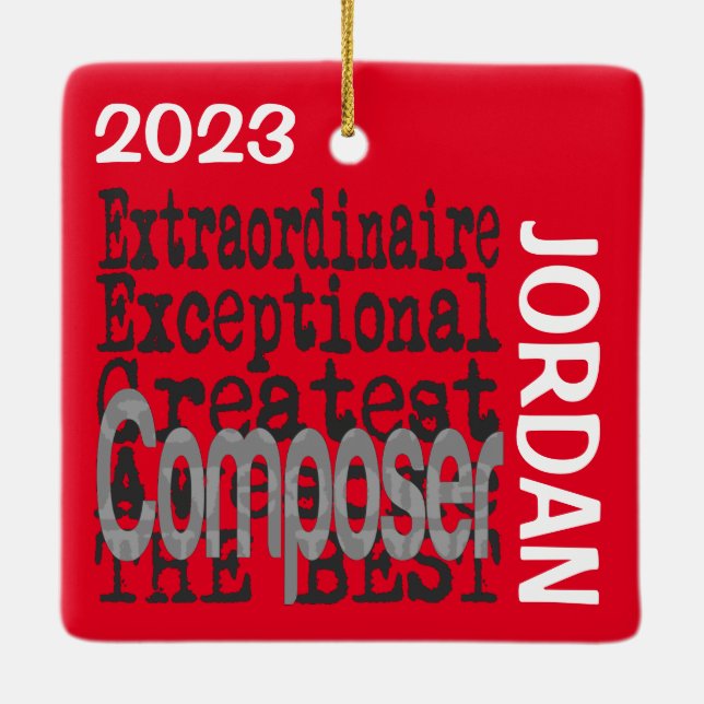 Composer Extraordinaire CUSTOM Keramikornament (Rückseite)