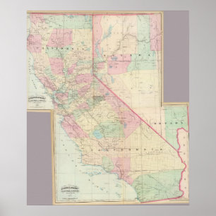 Composite Calif, Nevada Poster