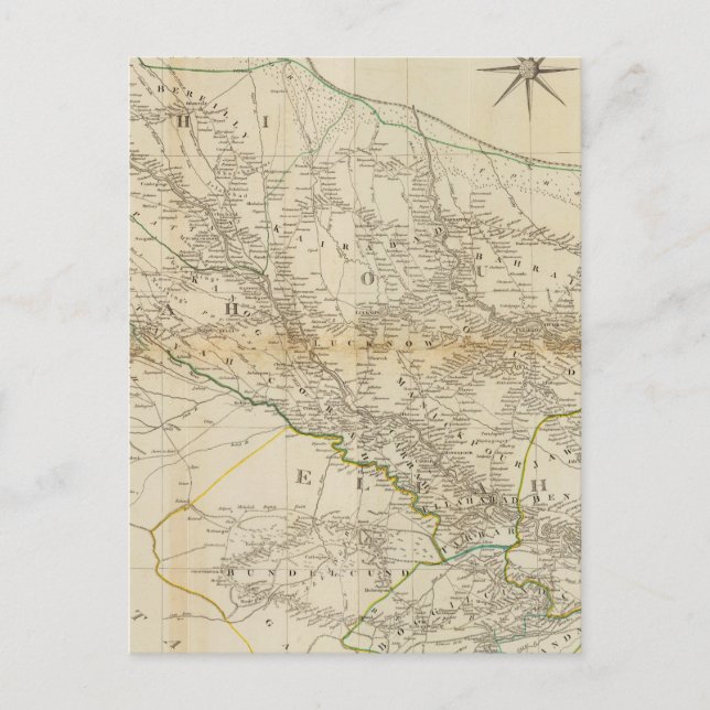 Composite Delhi, Agrah, Oude, Ellahabad Postkarte (Vorderseite)