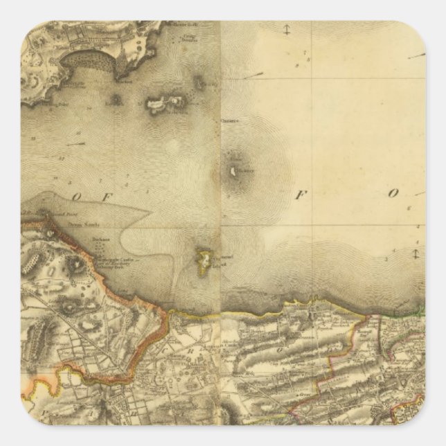 Composite Edinburgh Shire Quadratischer Aufkleber (Vorderseite)