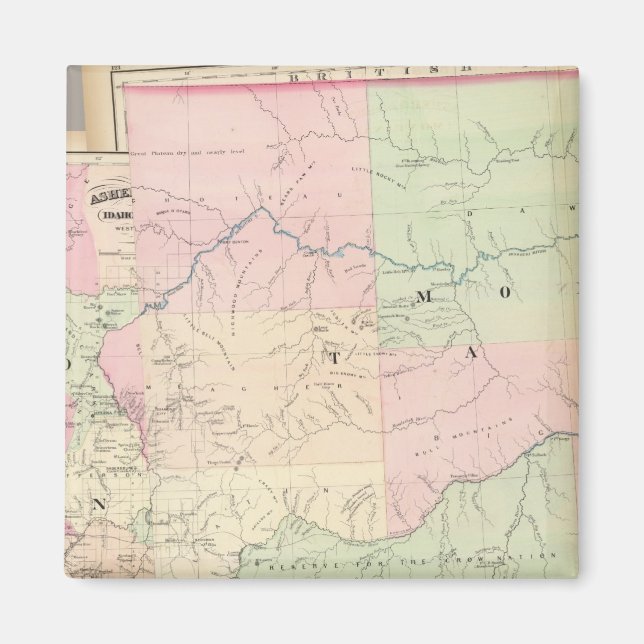 Composite Montana, Idaho Magnet (Vorne)