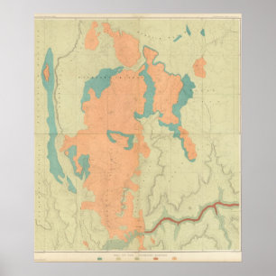 Composite Uinkaret Plateau Nord und Süd Poster