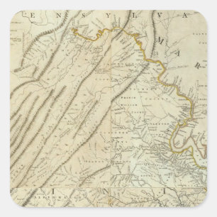 Composite Virginia Quadratischer Aufkleber