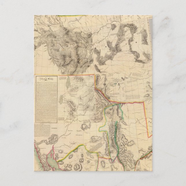 Composite Western United Staaten Postkarte (Vorderseite)