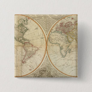 Composite World handfarbene Karte Button