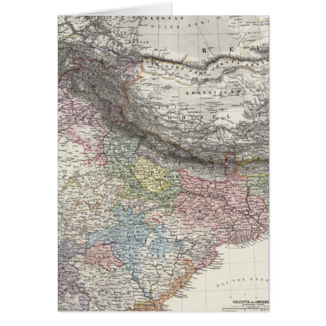 CompositeMap von Indien, Asien (Vorne)