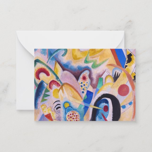 Composition in yellow, 1923 by Wassily Kandinsky Mitteilungskarte (Vorderseite)