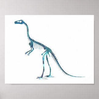 Compsognathus-Skelett Poster