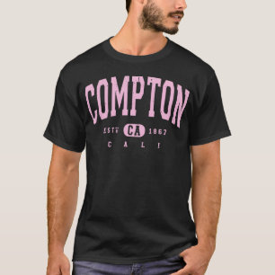 Compton Cali Pink abgenutzt Vintage Souvenir Junge T-Shirt