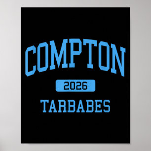 Compton High School Abschlussklasse 2026 Illustrat Poster