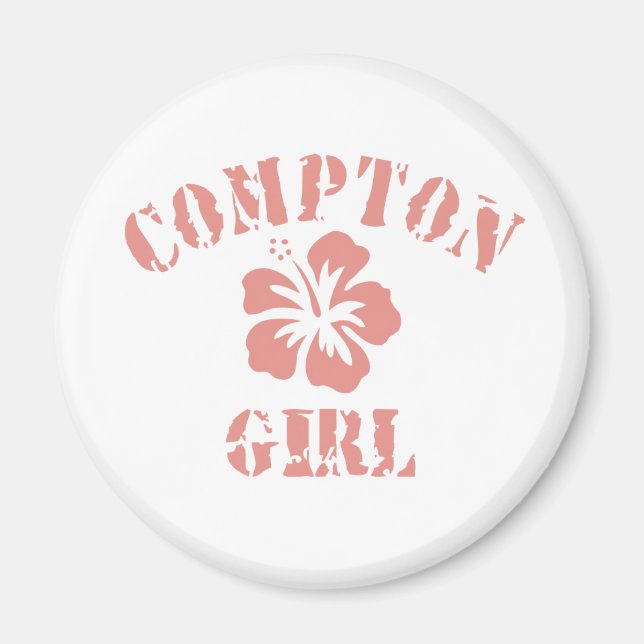 Compton Pink Girl Magnet (Vorne)