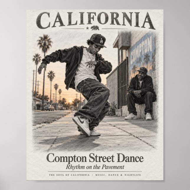 Compton Street Dance Poster (Vorne)