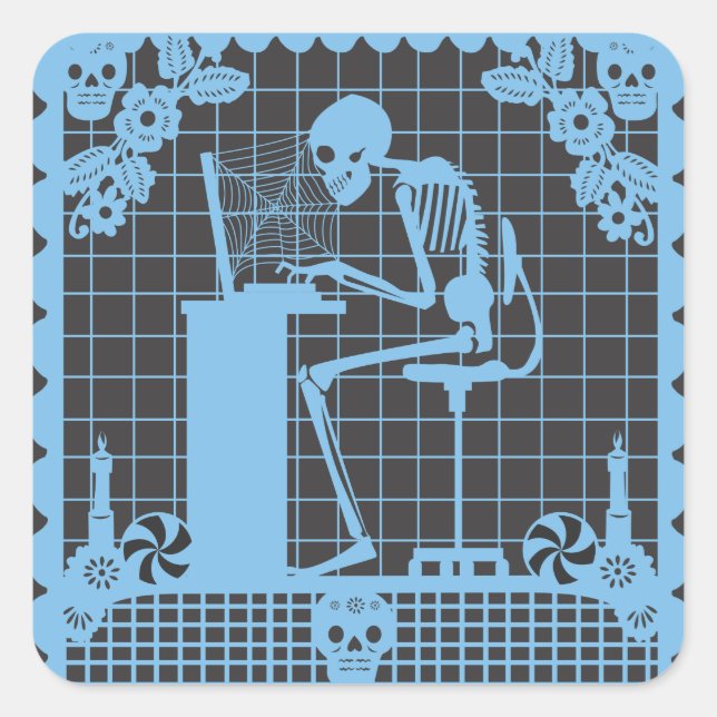 Computadora Muerto Sticker Set (Vorderseite)