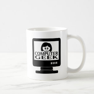Computer-Aussenseiter-Mädchen-Frau Kaffeetasse