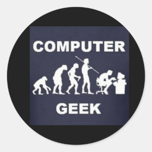 Computer-Aussenseiter-Umbau-Aufkleber Runder Aufkleber