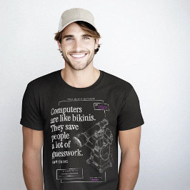 Computer Bikinis Funny Tech Zitat Patent Gezeichne T-Shirt