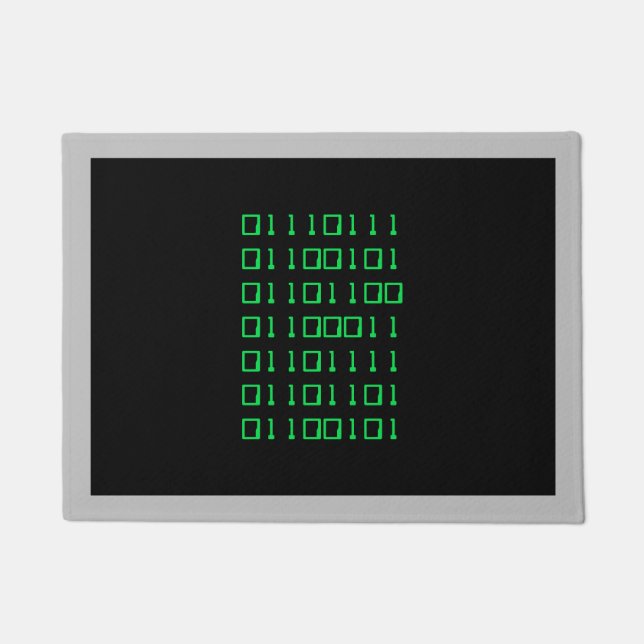 Computer Binärkode Begrüßungsmatte Fußmatte (Vorderseite)
