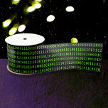 Computer Binary One & Zero Coding SciFi / Tech Satinband<br><div class="desc">Die perfekte Methode,  um ein sci-fi,  cyberpunk oder technisches Thema zu koordinieren,  dieses Design hat Reihen von Einsen und Nullen in leuchtend grünem Binärkode auf einem schwarzen Hintergrund. Spaß für Programmierer,  Hacker und Retro-Technologie-Fans.</div>