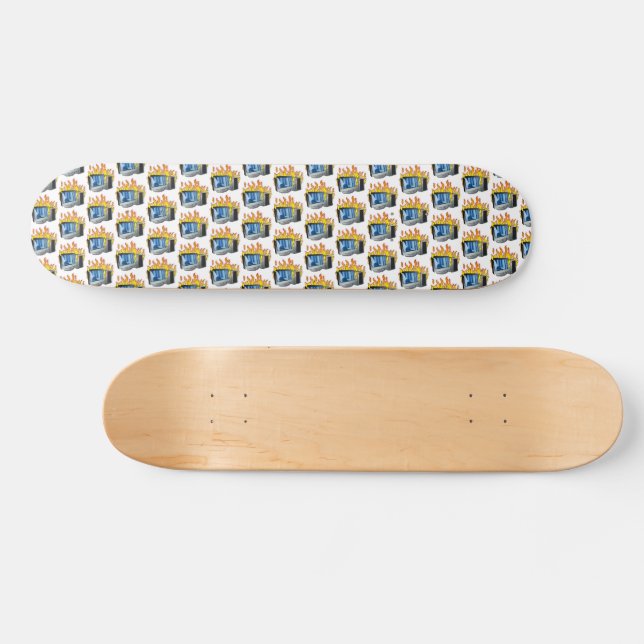 Computer-Brandschutzdeck Skateboard (Horizontal)