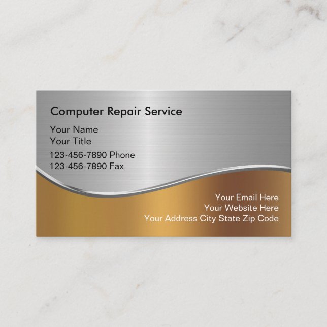 Computer Business Card Visitenkarte (Vorderseite)