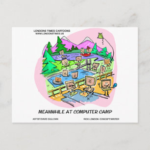 Computer Camp Lustige T-Shirts Tassen Geschenke us Postkarte