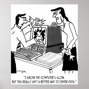 Computer-Cartoon 1870 Poster