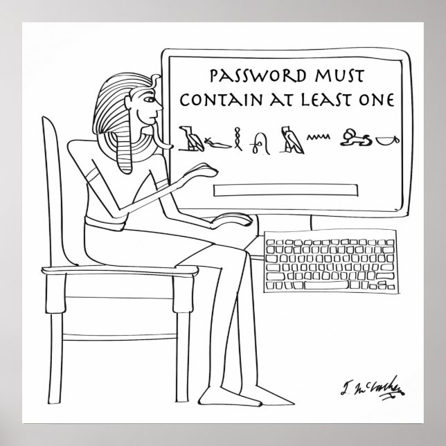 Computer-Cartoon 9341 Poster (Vorne)