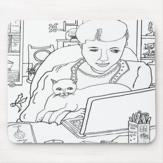 Computer 💻 Chat 🐈 ‍ ⬛ Mousepad (Vorne)