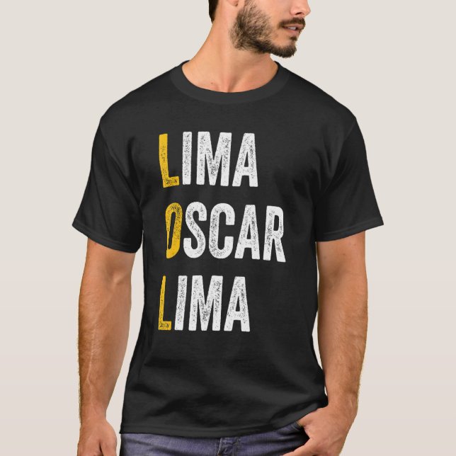 Computer Chat Shortcuts Lima Oscar Lima   Lol T-Shirt (Vorderseite)
