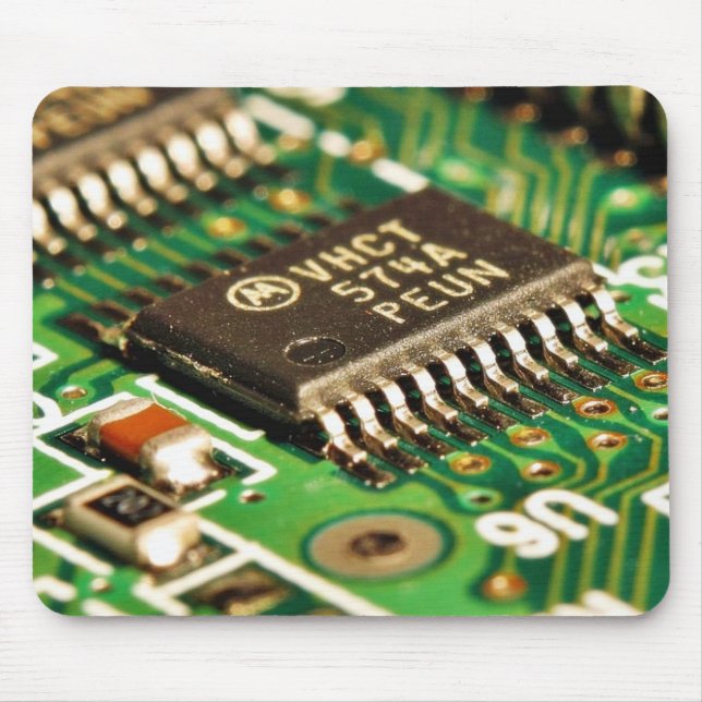 Computer-Chip-Leiterplatten Mousepad (Vorne)