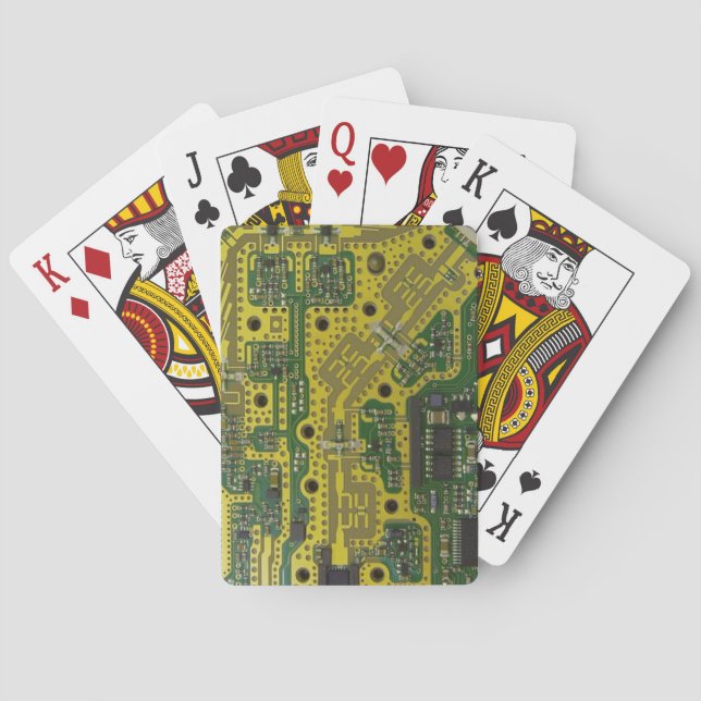 Computer Chip Playing Cards Spielkarten (Rückseite)