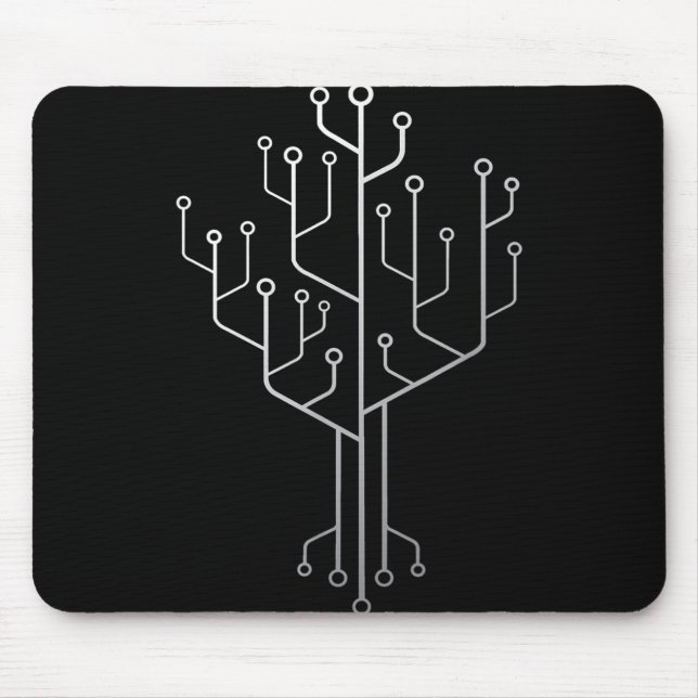 Computer-Chip-Tree-Programmierer-Tschernoteningeni Mousepad (Vorne)