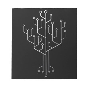 Computer-Chip-Tree-Programmierer-Tschernoteningeni Notizblock