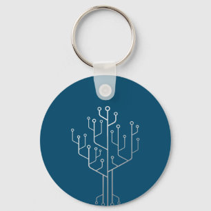 Computer-Chip-Tree-Programmierer-Tschernoteningeni Schlüsselanhänger