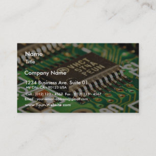 Computer-Chips-Schaltkreise-Boards Visitenkarte