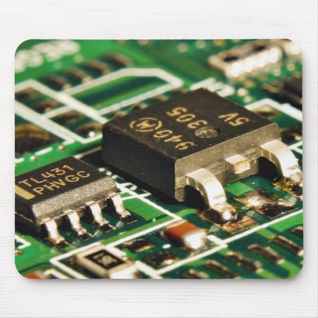 Computer-Chips-Schaltkreise Mousepad (Vorne)