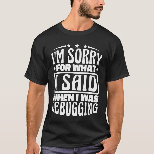 Computer-Code-Debuggen-Design für Programmierproje T-Shirt (Vorderseite)