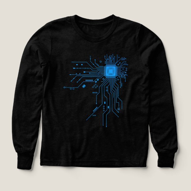 Computer-CPU-Chip-Leiterplatte-Schaltungsdesign-Te (Design Vorderseite)