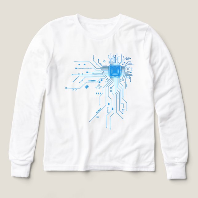 Computer CPU Chip PCB Circuit Design Tech Gift (Design Vorderseite)