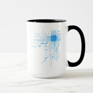 Computer-CPU-Chip PCB-Schaltungsdesign-Tech-Gesche Tasse