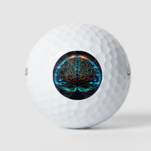 Computer Cyber Brain Golf Balls Golfball