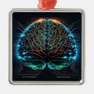 Computer Cyber Brain Weihnachtsschmuck