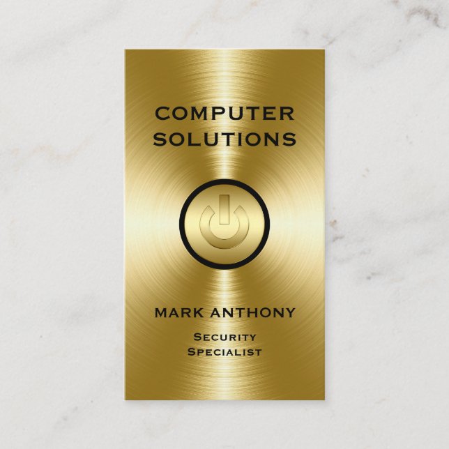 Computer-Dienstleistungen Visitenkarte (Vorderseite)