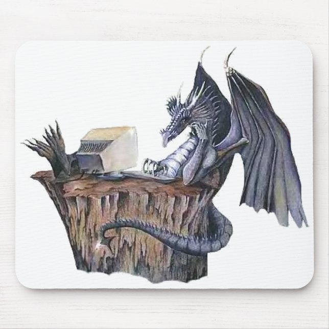 Computer-Drache Mousepad (Vorne)