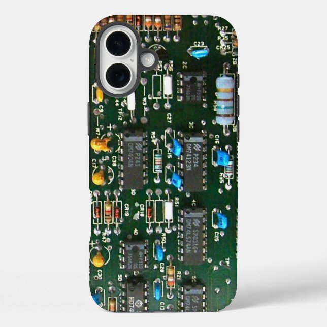 Computer-Elektronik-Leiterplatte Bild Case-Mate iPhone Hülle (Rückseite)