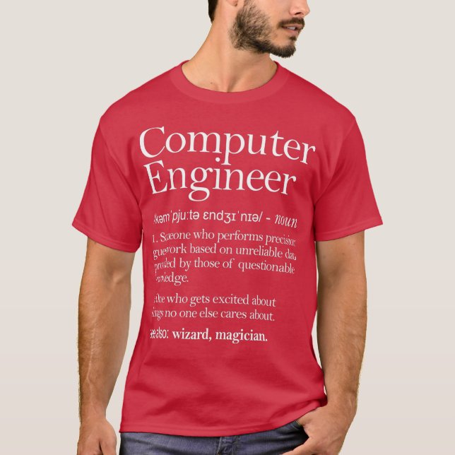 Computer-Engineer Definition T-Shirt (Vorderseite)